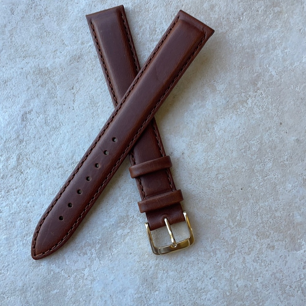 Watch Band Spidel 18mm brown leather band